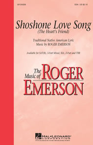 Shoshone Love Song SSA choral sheet music cover